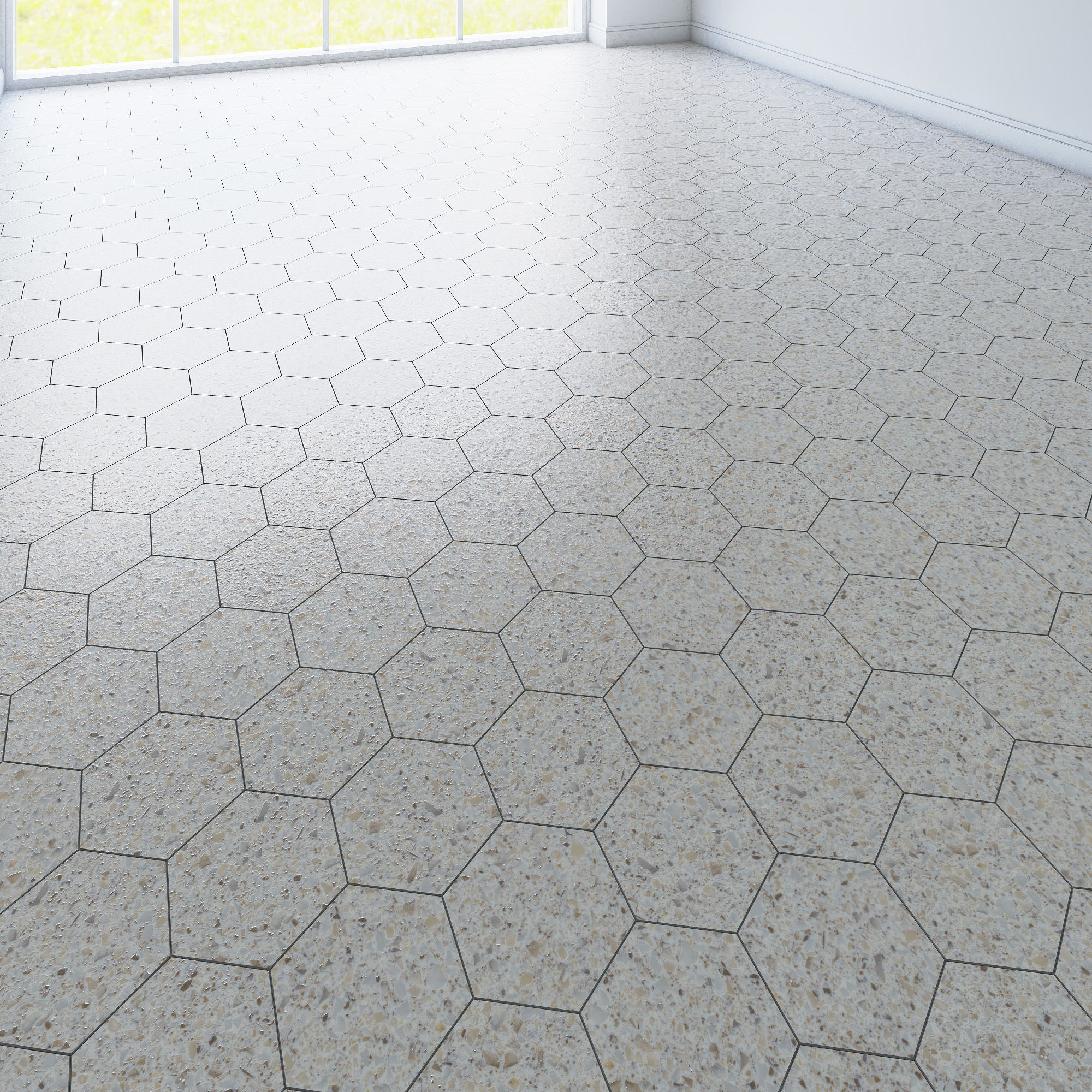 Hexagon Tile 3 Types Et Cgtrader Hexagon Tile 3 Types Model Low Poly Max Obj Fbx Mtl
