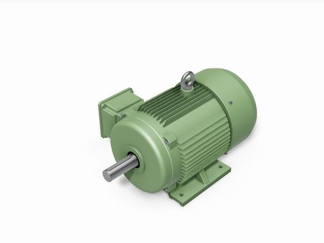 160L B3 Left IEC electric motor - 3D CAD model 3D model