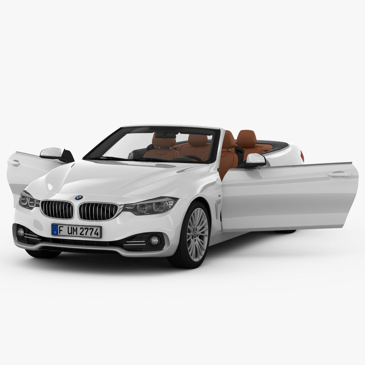 BMW 4 Series Convertible F33 2014 3D Model MAX | CGTrader.com