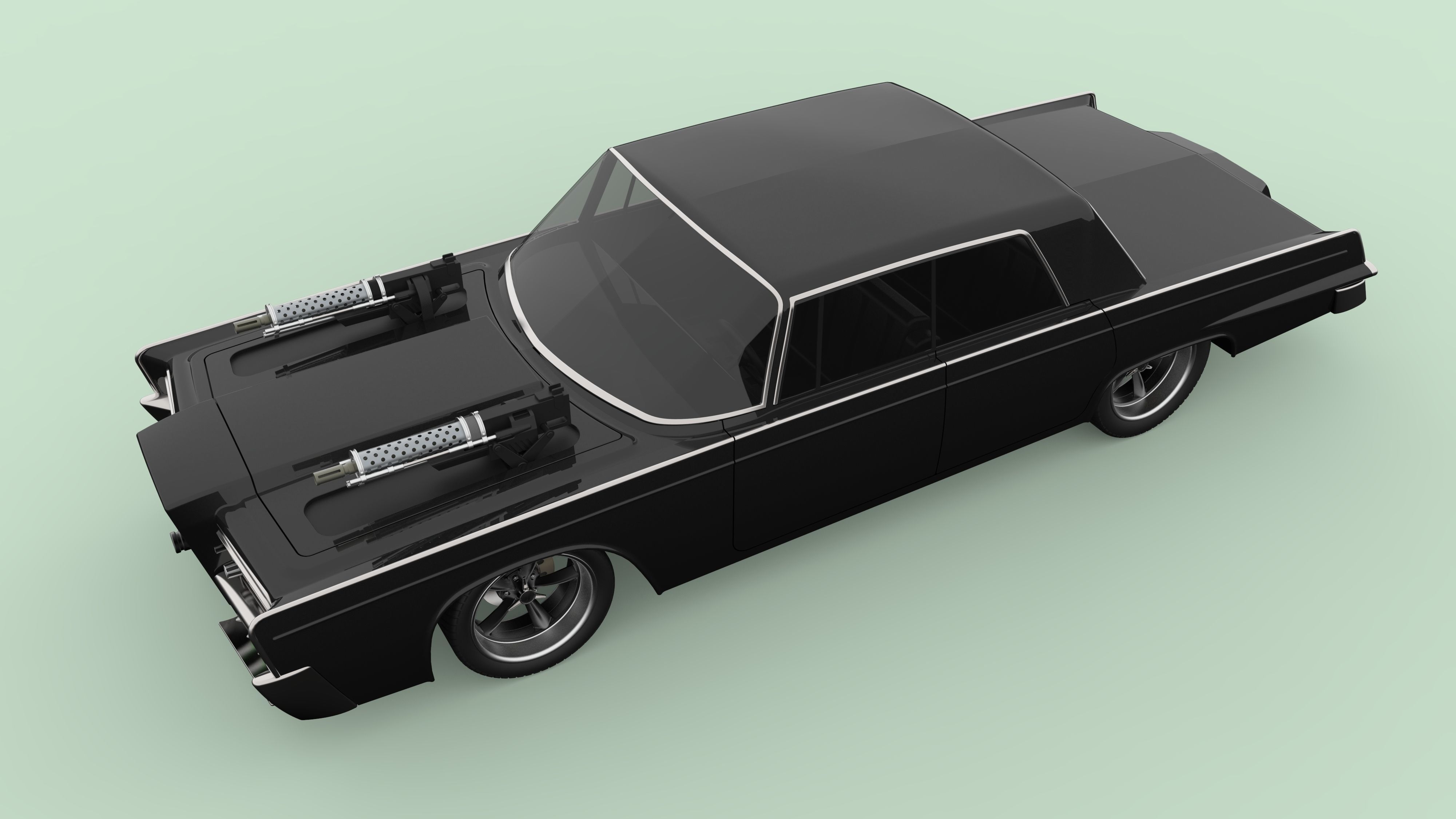 Green Black Beauty 3D model CGTrader