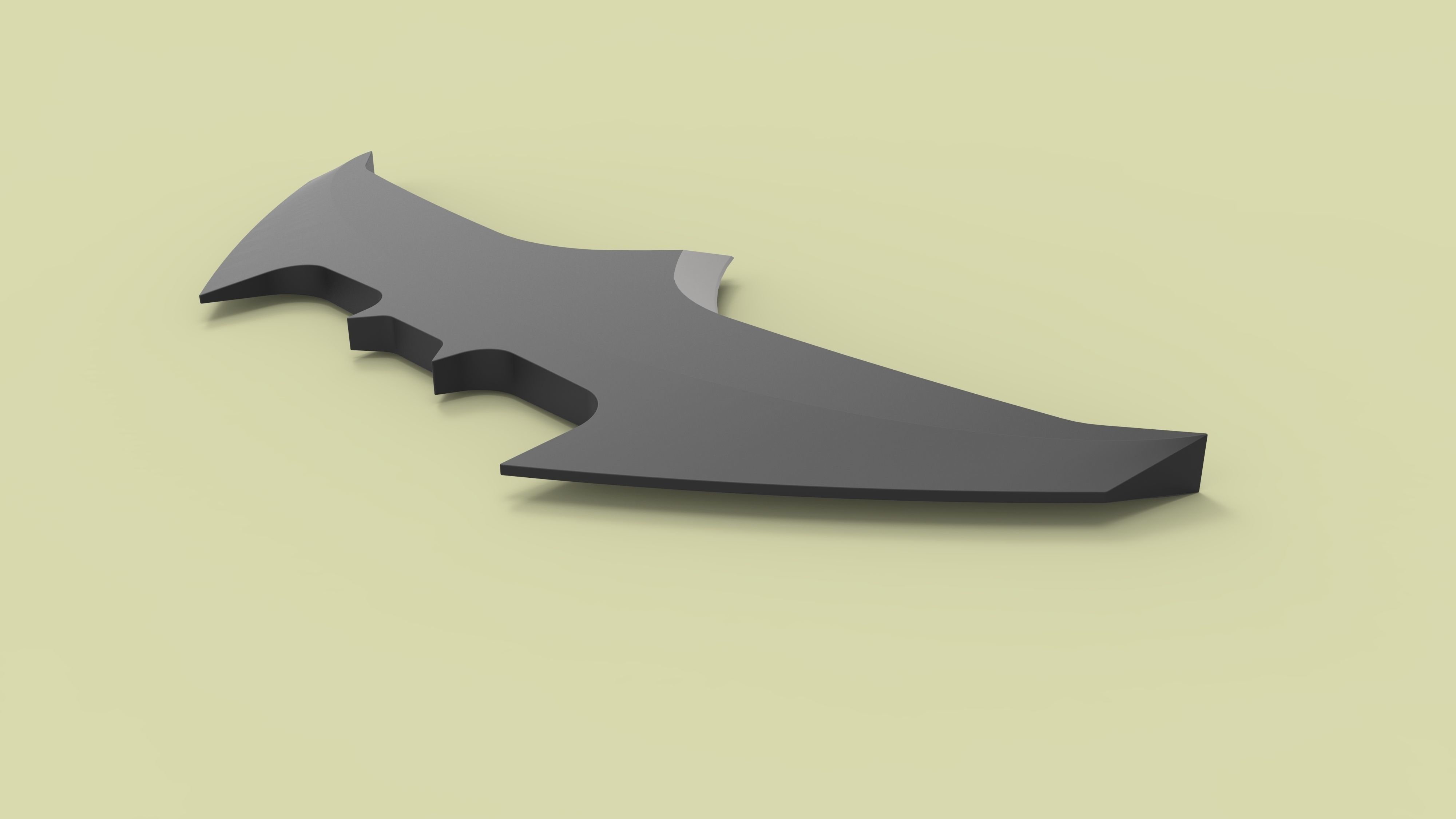 Batarang version 2 3D model | CGTrader