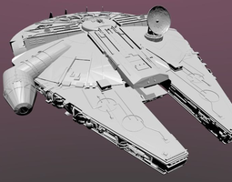 Millennium Falcon 3D Model 3D printable STL SLDPRT SLDASM SLDDRW ...