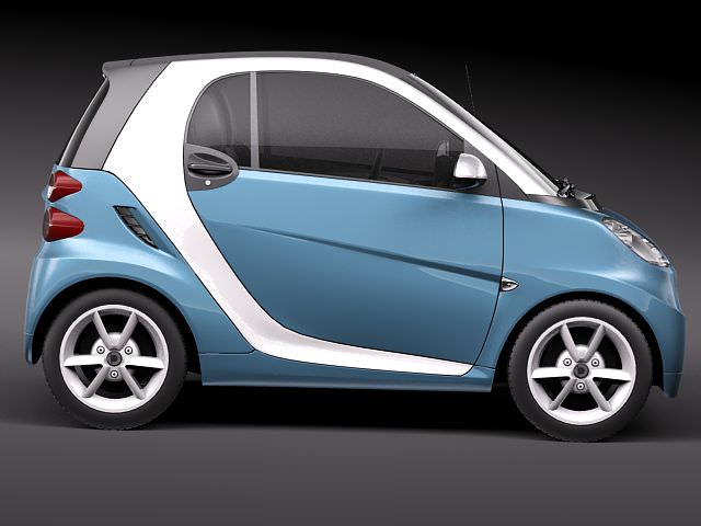 Smart 42 fortwo 2011 3D model | CGTrader