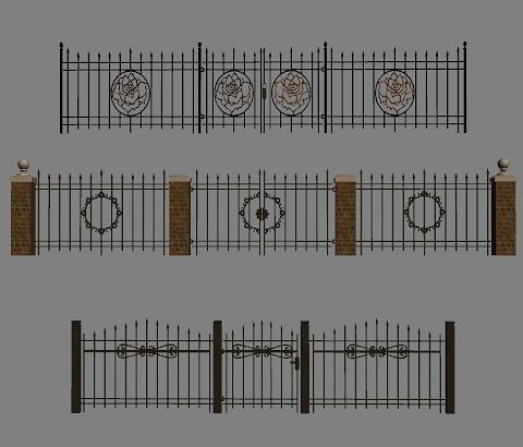 Wrought Iron Fence Kit