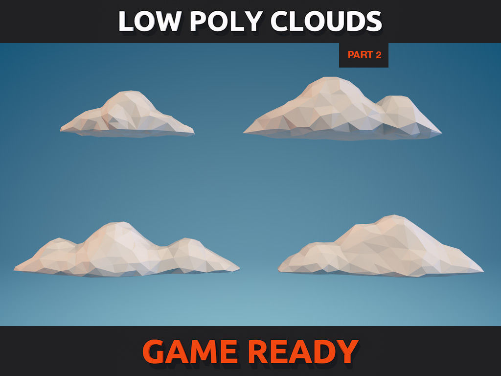 Low Poly Clouds Part 2