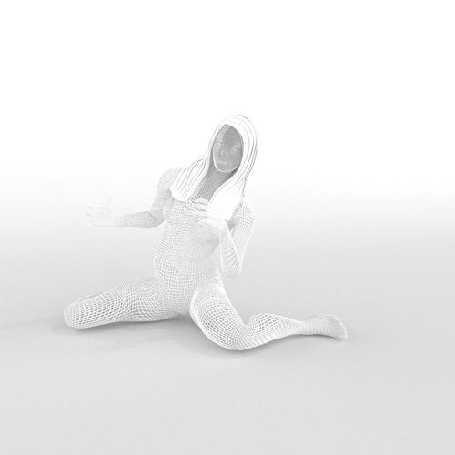 Woman Smartphone Holder 3D Model 3D printable OBJ STL