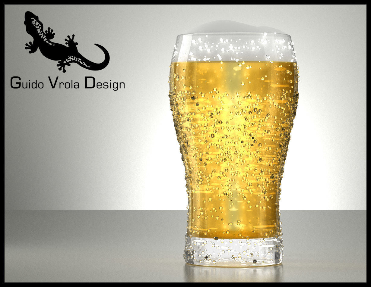 Fresh beer glass