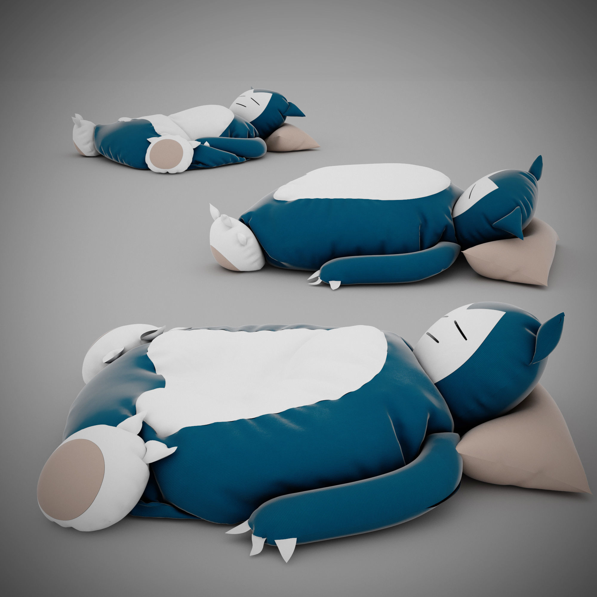 Snorlax Bed 3D model | CGTrader