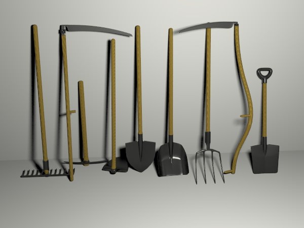 Garden Tools Pack 3D model