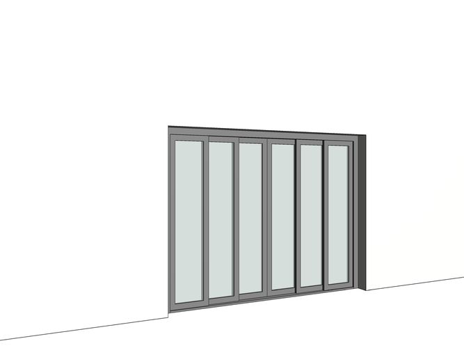Revit Parametric Sliding Door 3D model CGTrader