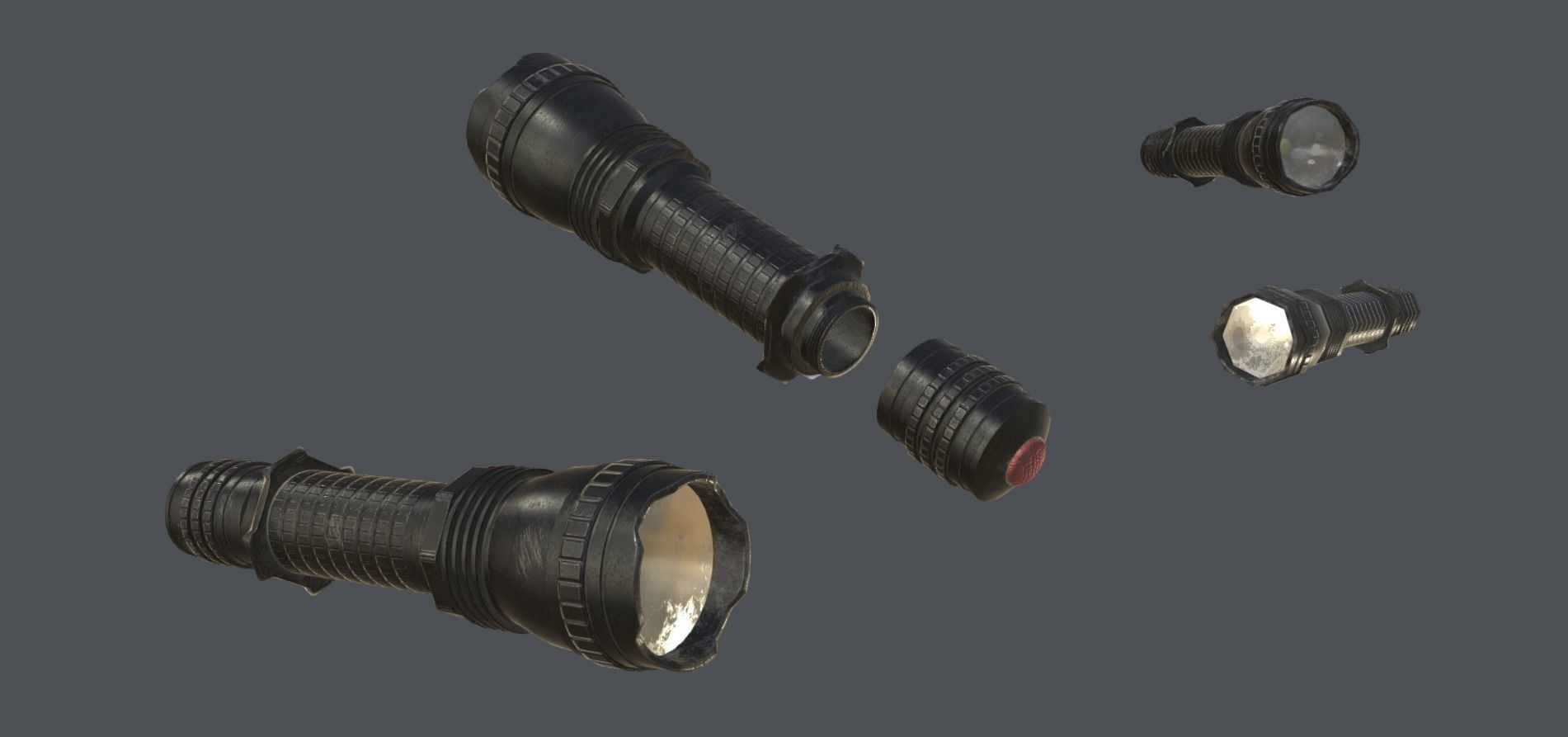 3D model Realistic Flashlight VR / AR / lowpoly CGTrader