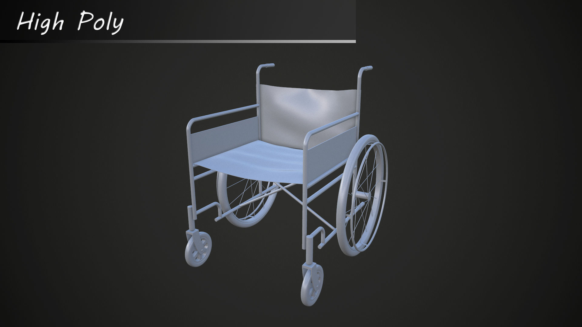 Wheelchair 3D model
