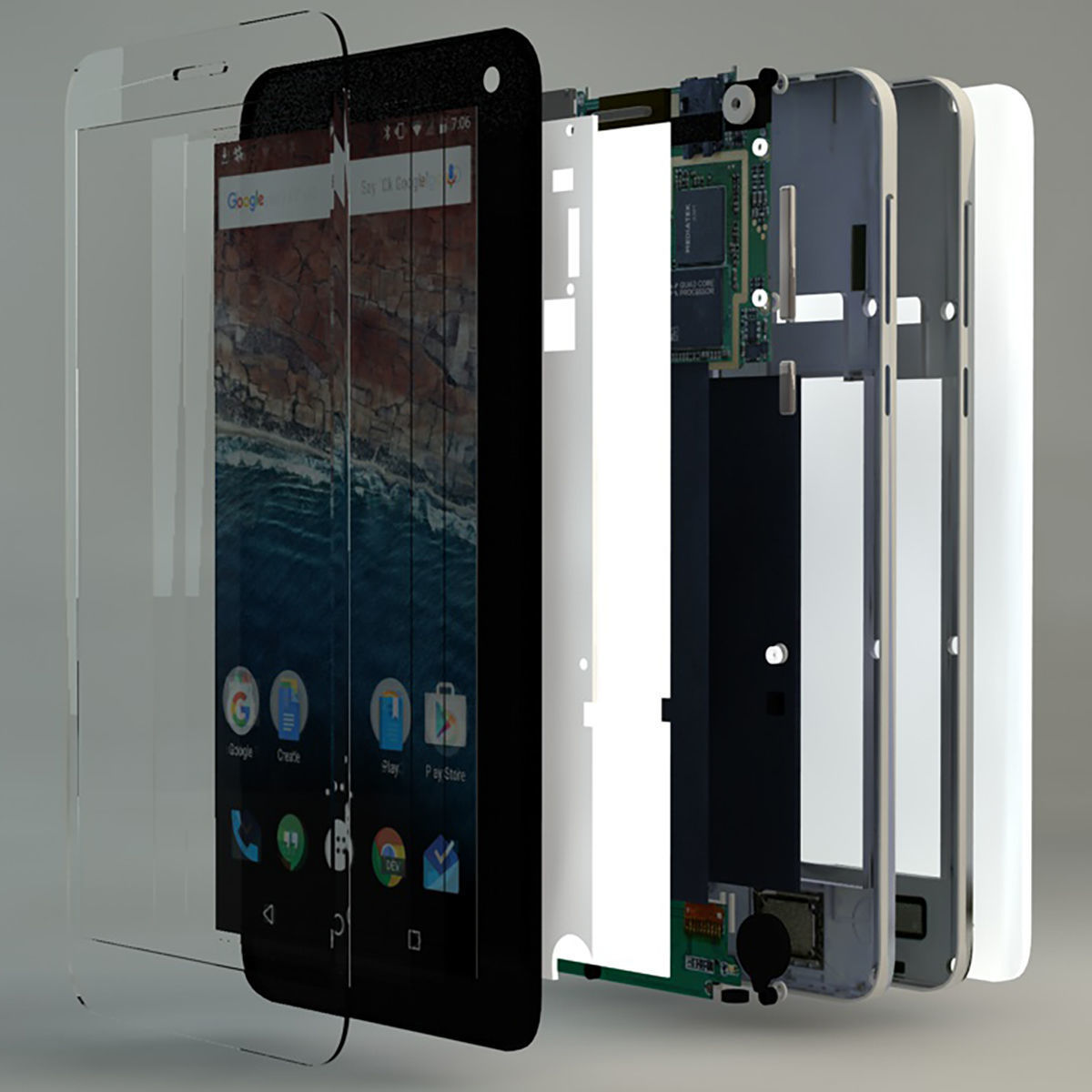 Smart Phone Inside Part Complete