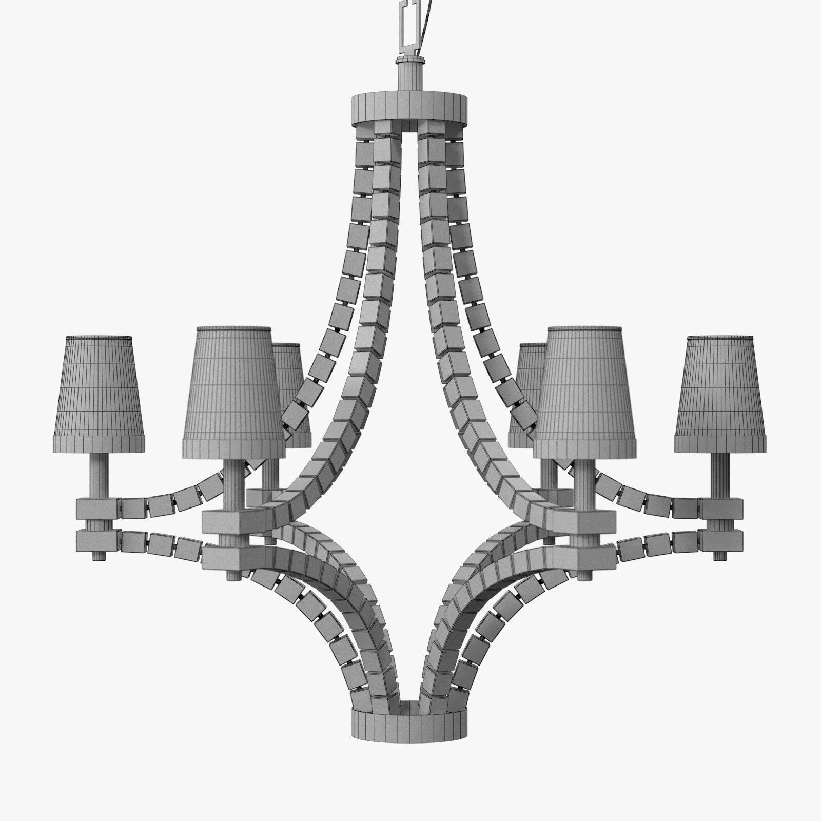 Visual Comfort Large Crystal Cube Chandelier 3d Model Visual Comfort Large Crystal Cube Chandelier 3d Model Max Obj 3ds Fbx Mtl 3