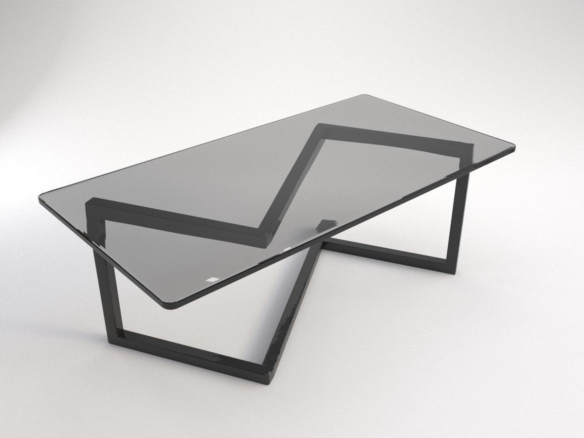 Zigzag Glasetal Table 3d Model Cgtrader Zigzag Glasetal Table 3d Model Max Obj Fbx Blend 1