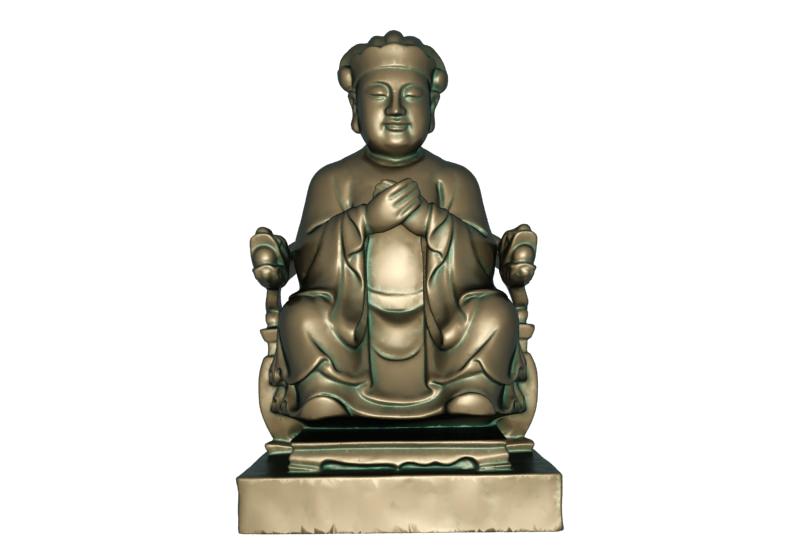 God of wealth Low-poly 3D print model