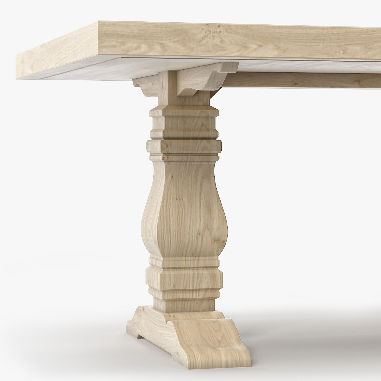 Trestle Salvaged Wood Extension Dining Table 3d Model Max Obj 3ds Trestle Salvaged Wood Extension Dining Table 3d Model Max Obj 3ds Fbx Mtl 4
