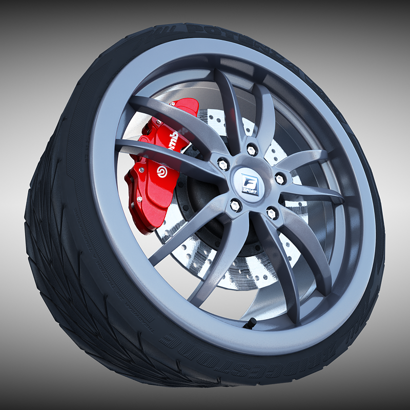 F-Sport Wheel 3D model