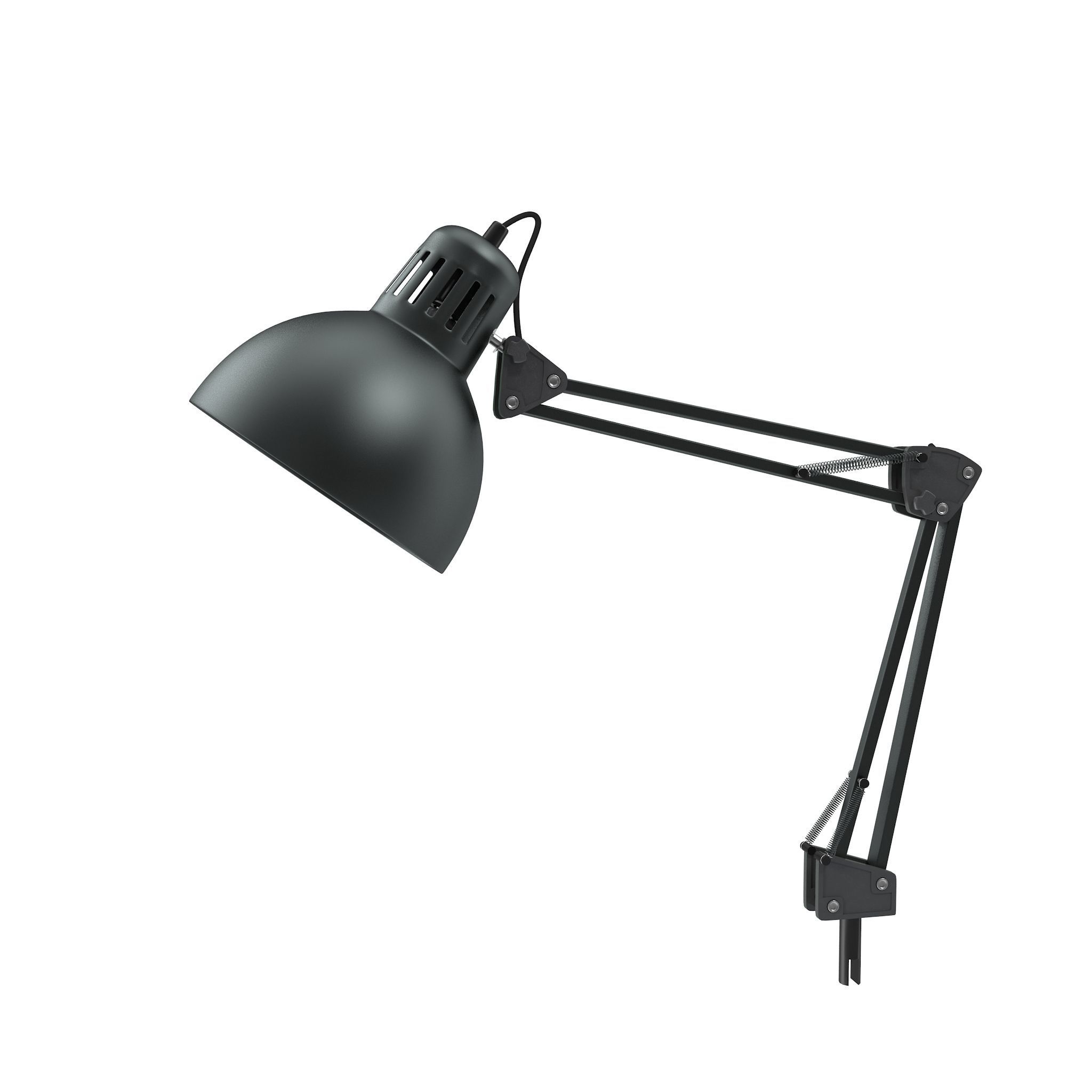 Retro Desk Lamp Riged 3d Model
