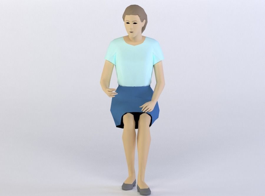 FIGURES 43-46 3D MODEL Low-poly 3D model