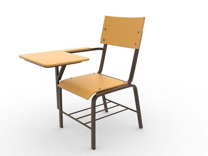 3D model classroom School Chair CGTrader