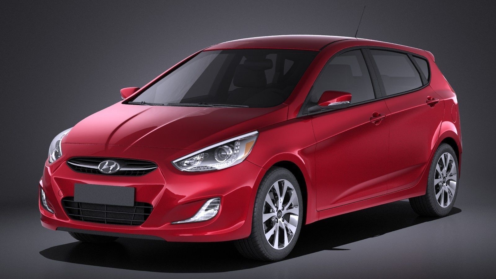 Hyundai Accent Hatchback 5 Door 2017 Vray Model Max Obj Mtl S Hyundai Accent Hatchback 5 Door 2017 Vray Model