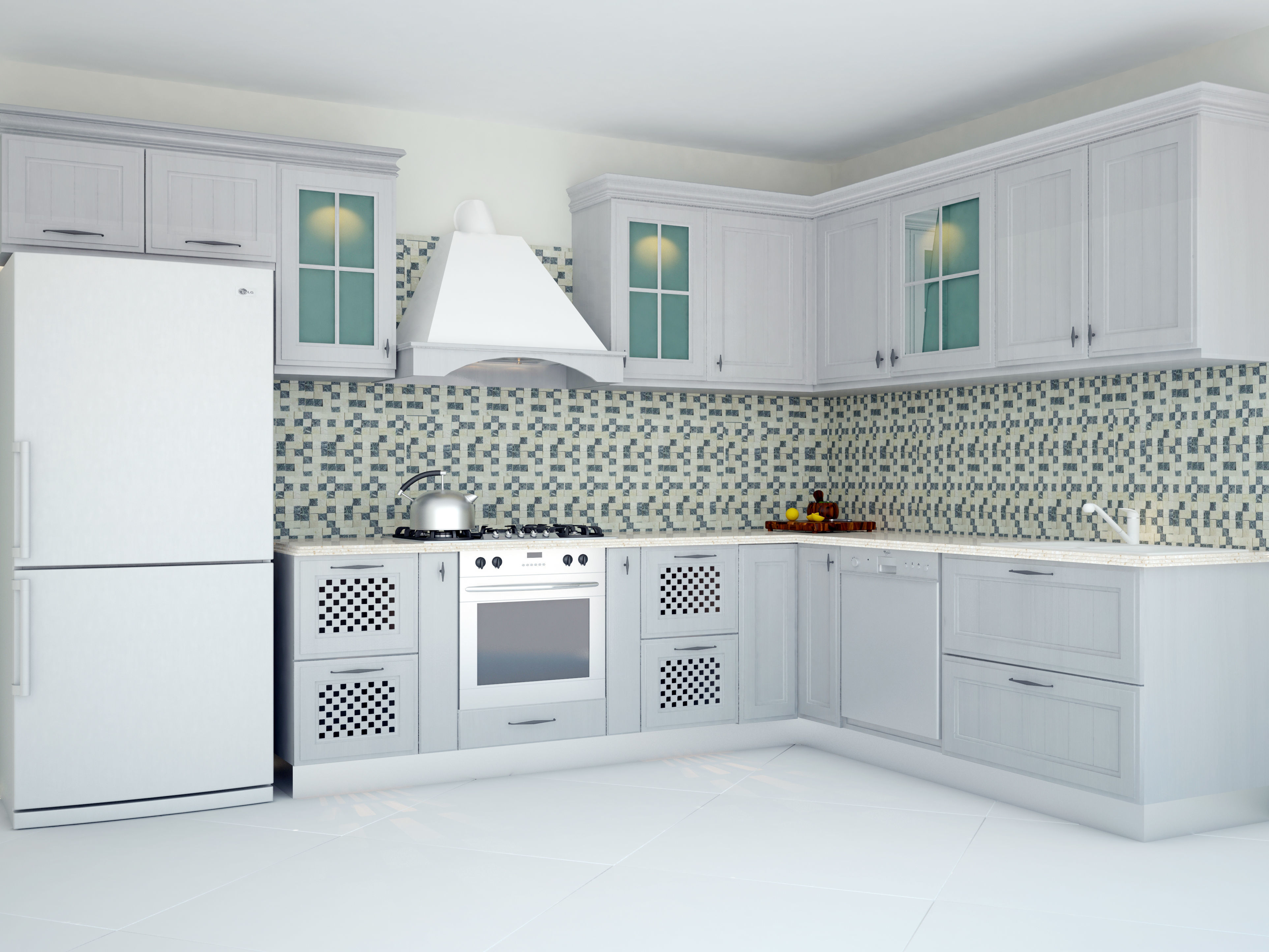 Modern Kitchen 3d Model Modern Kitchen 3d Model