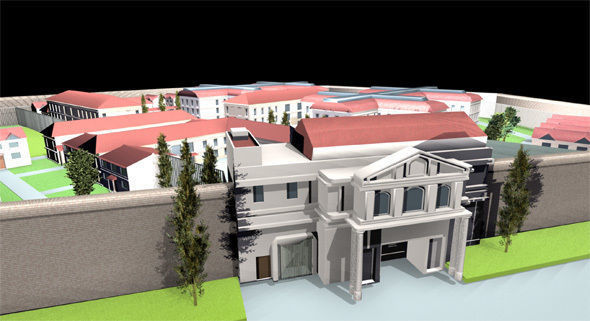 Prison layout 3D model | CGTrader