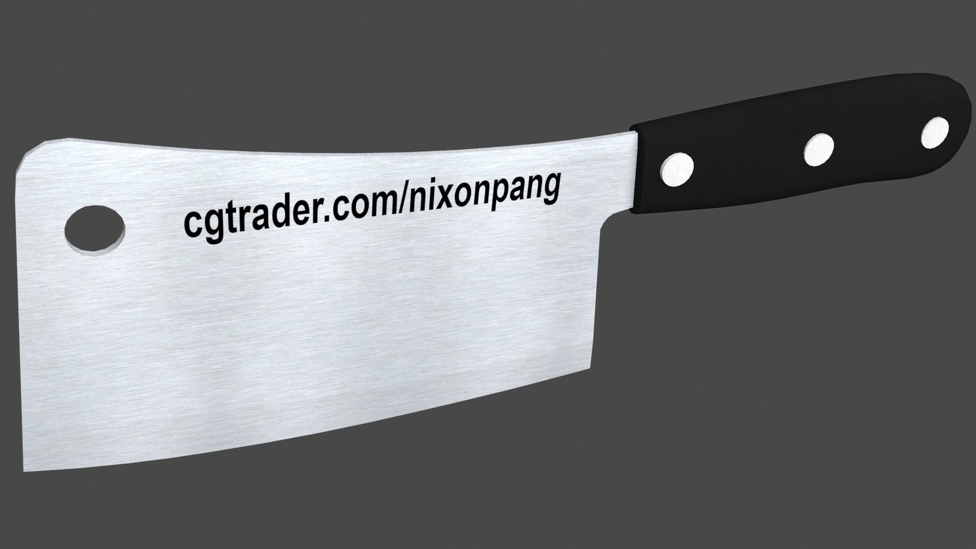Meat Cleaver 3D model CGTrader