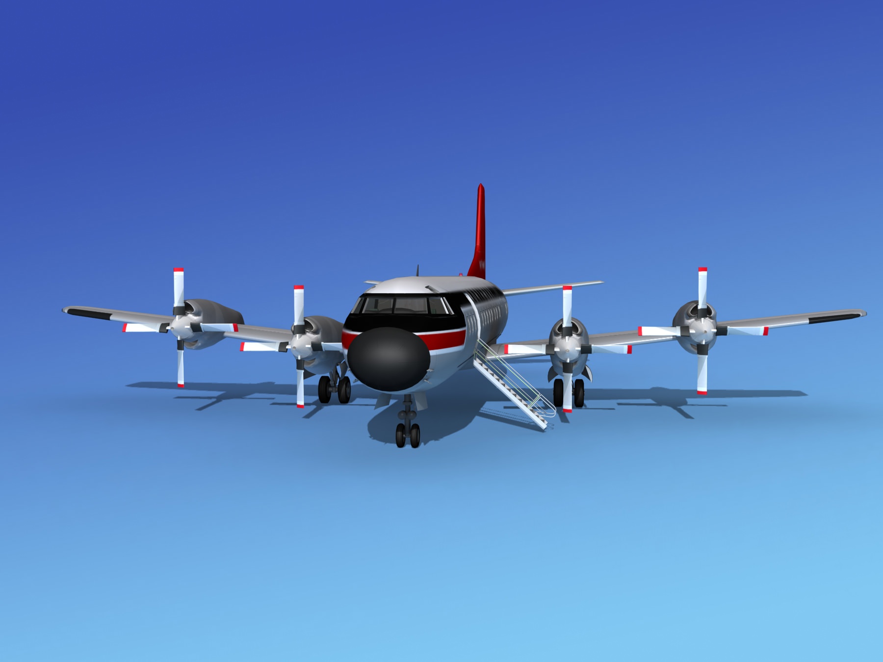 Lockheed L-188 Electra HP Northwest Airlines 3D model