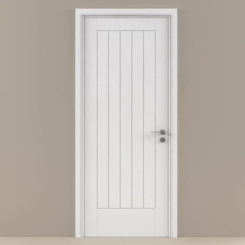 Jeld Wen Internal White Moulded Newark Woodgrain Door 3d Model Max