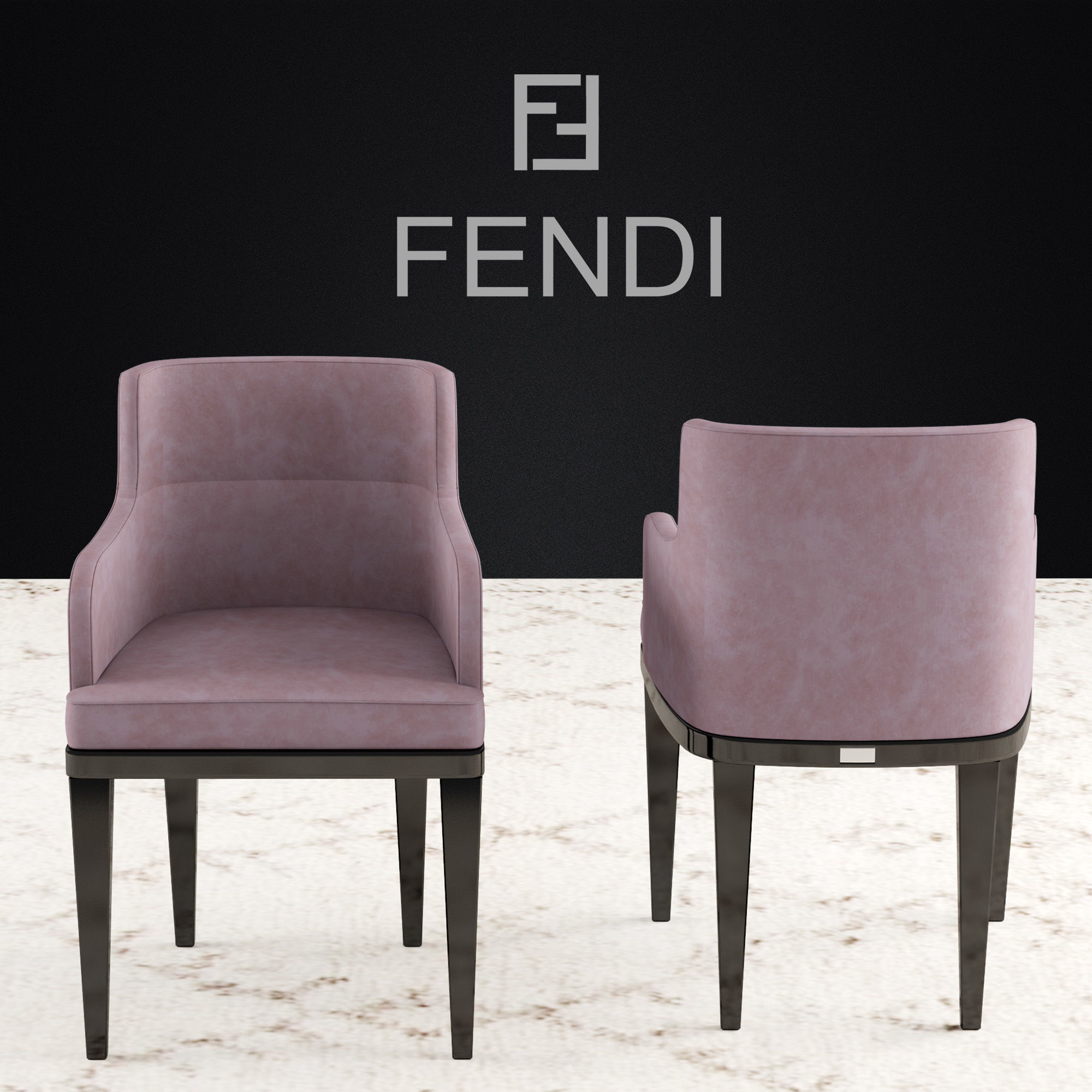 Fendi Casa Dining 3D model CGTrader