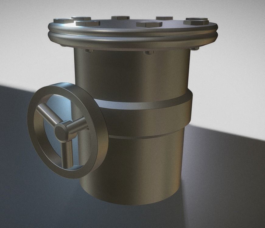 Fuel Tank High Poly Model 3D Model OBJ FBX DXF STL BLEND DAE