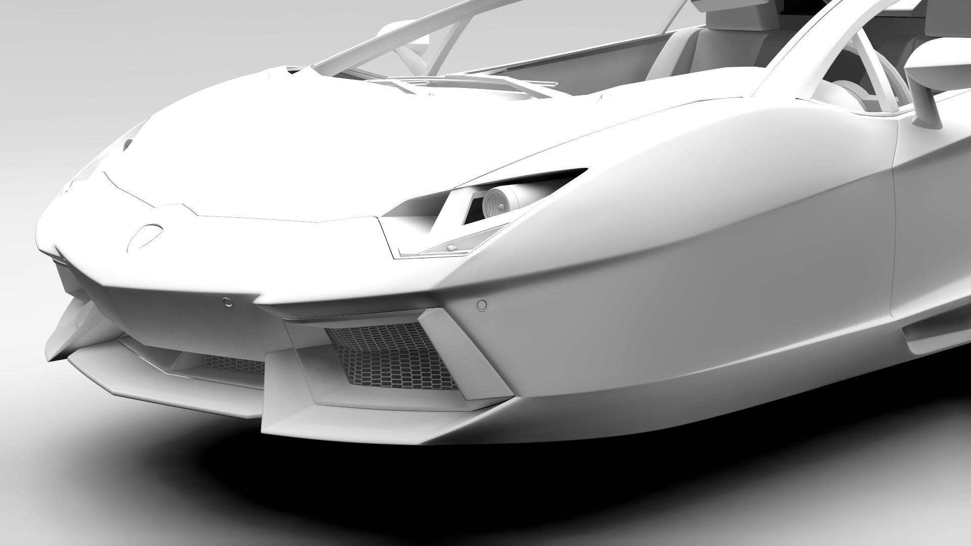 Lamborghini Aventador Flying 2017 3D Model MAX OBJ 3DS FBX C4D LWO LW