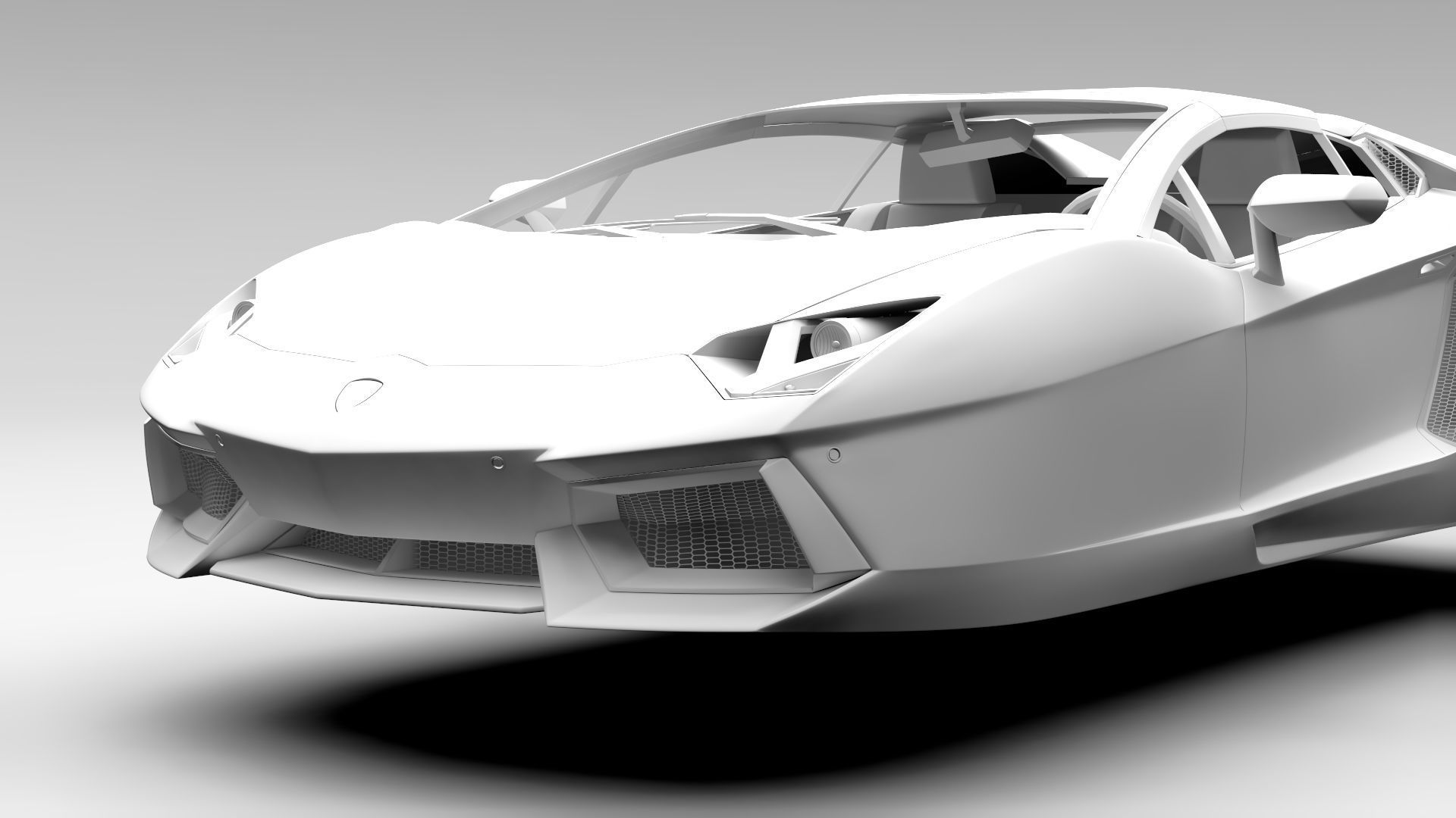Lamborghini Aventador Flying 2017 3D Model MAX OBJ 3DS FBX C4D LWO LW