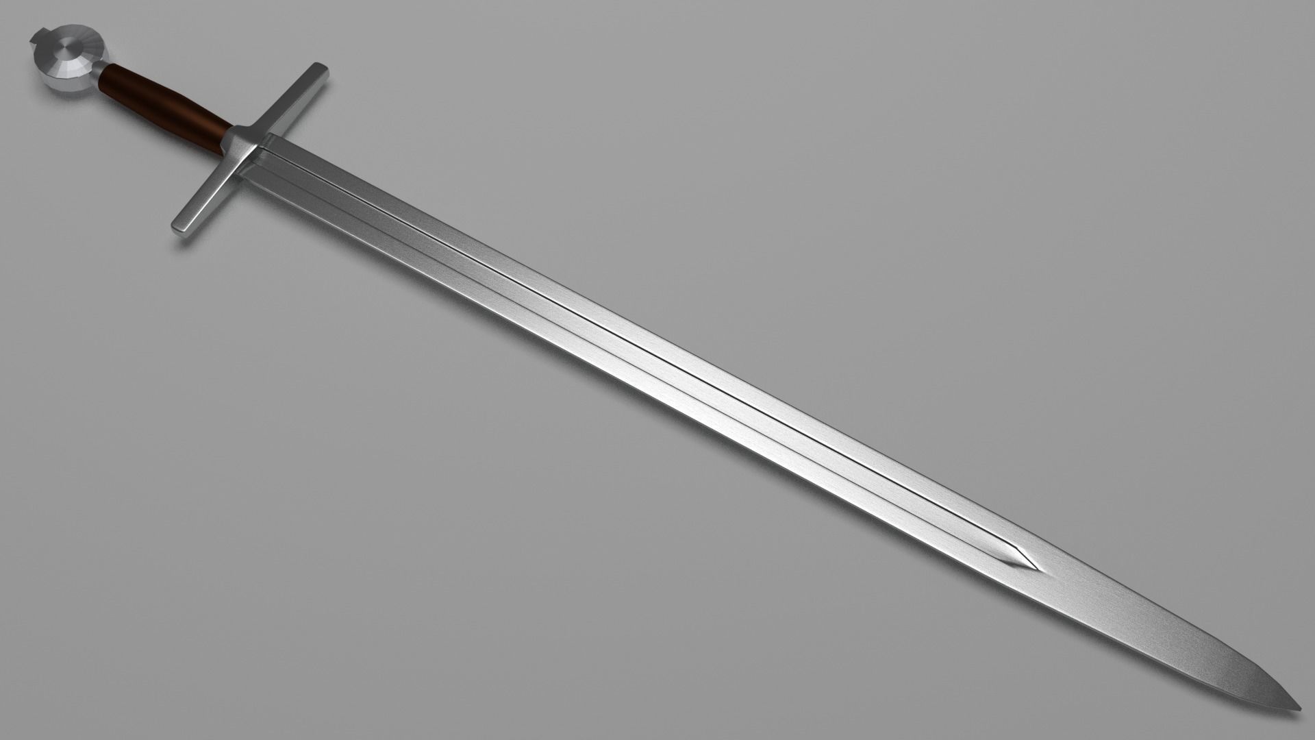 english longsword 3d asset cgtrader