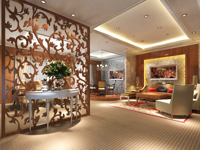 Wooden Partition exotic bar with exclusive wooden partition 3d model max Wooden Partition exotic bar with exclusive wooden partition 3d model max