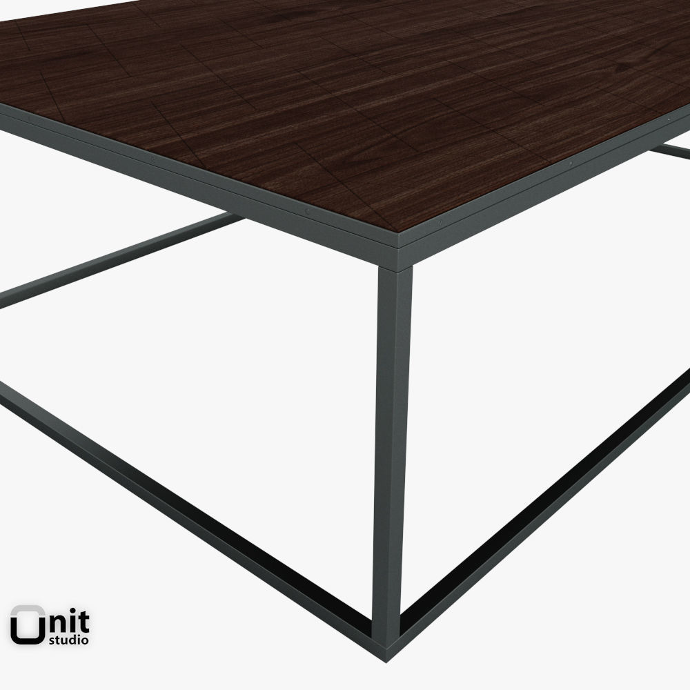 3d Model Metal Parquet Coffee Table By Restoration Metal Parquet Coffee Table By Restoration Hardware 3d Model Max Obj 3ds Fbx Dwg Unitypackage 6