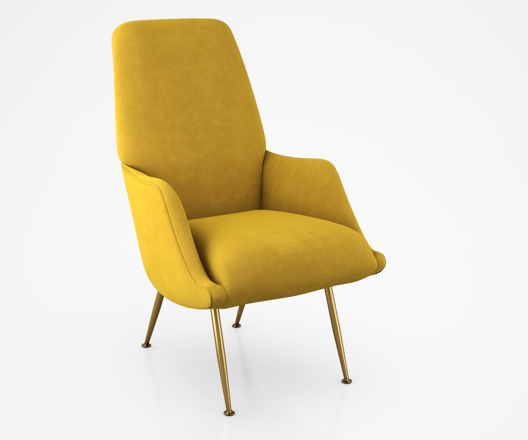 Brass-Legged Armchair for Singer and Sons