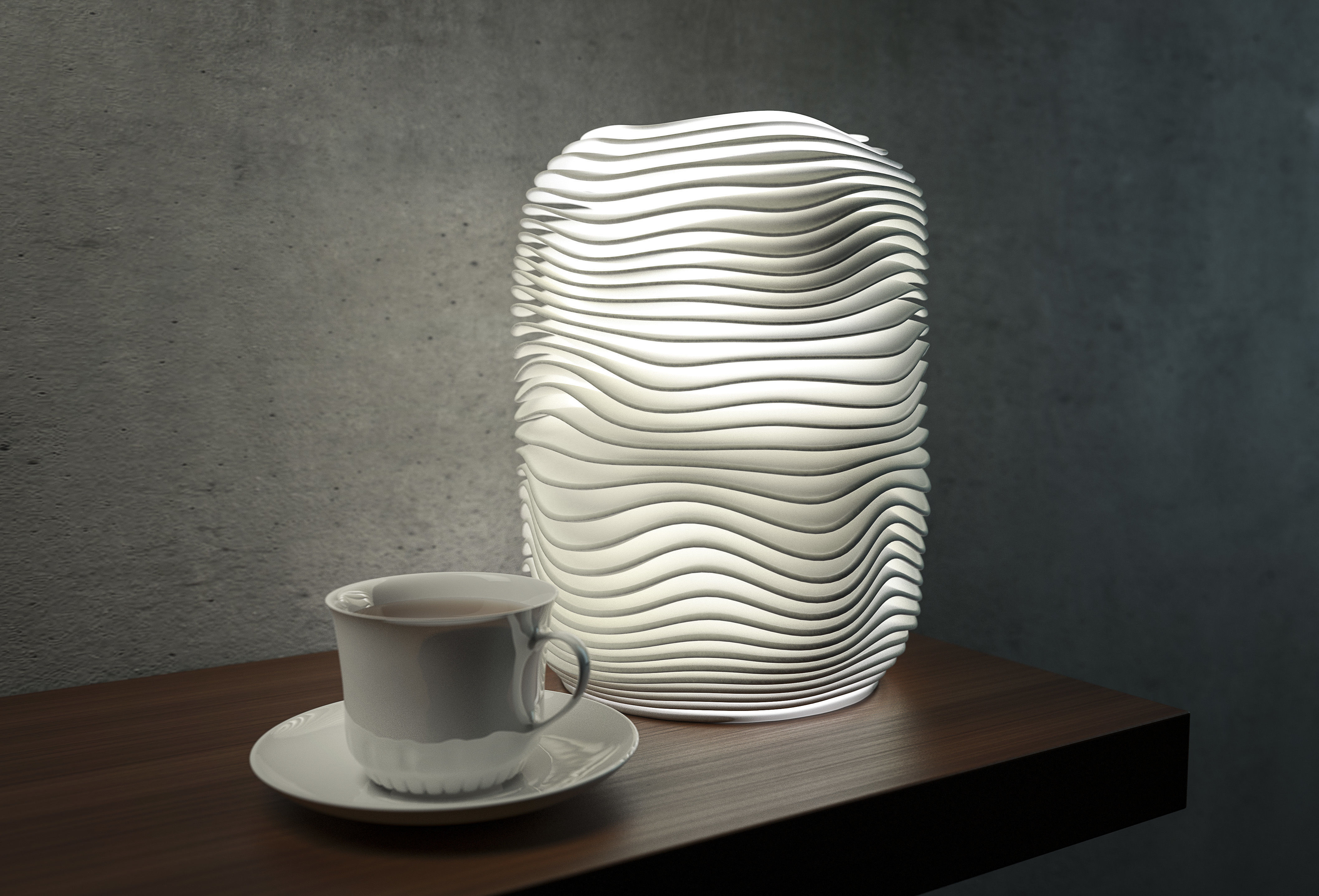 Generative design Wave lamp 4 high quality version