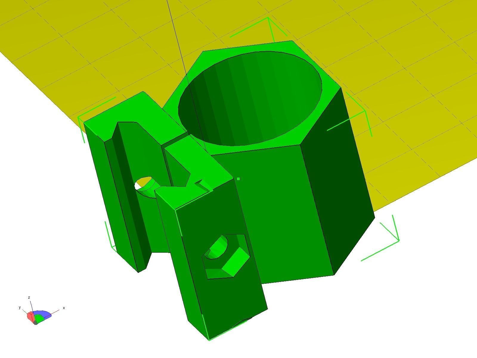 LED flashlight picatinny mount 3D printable model