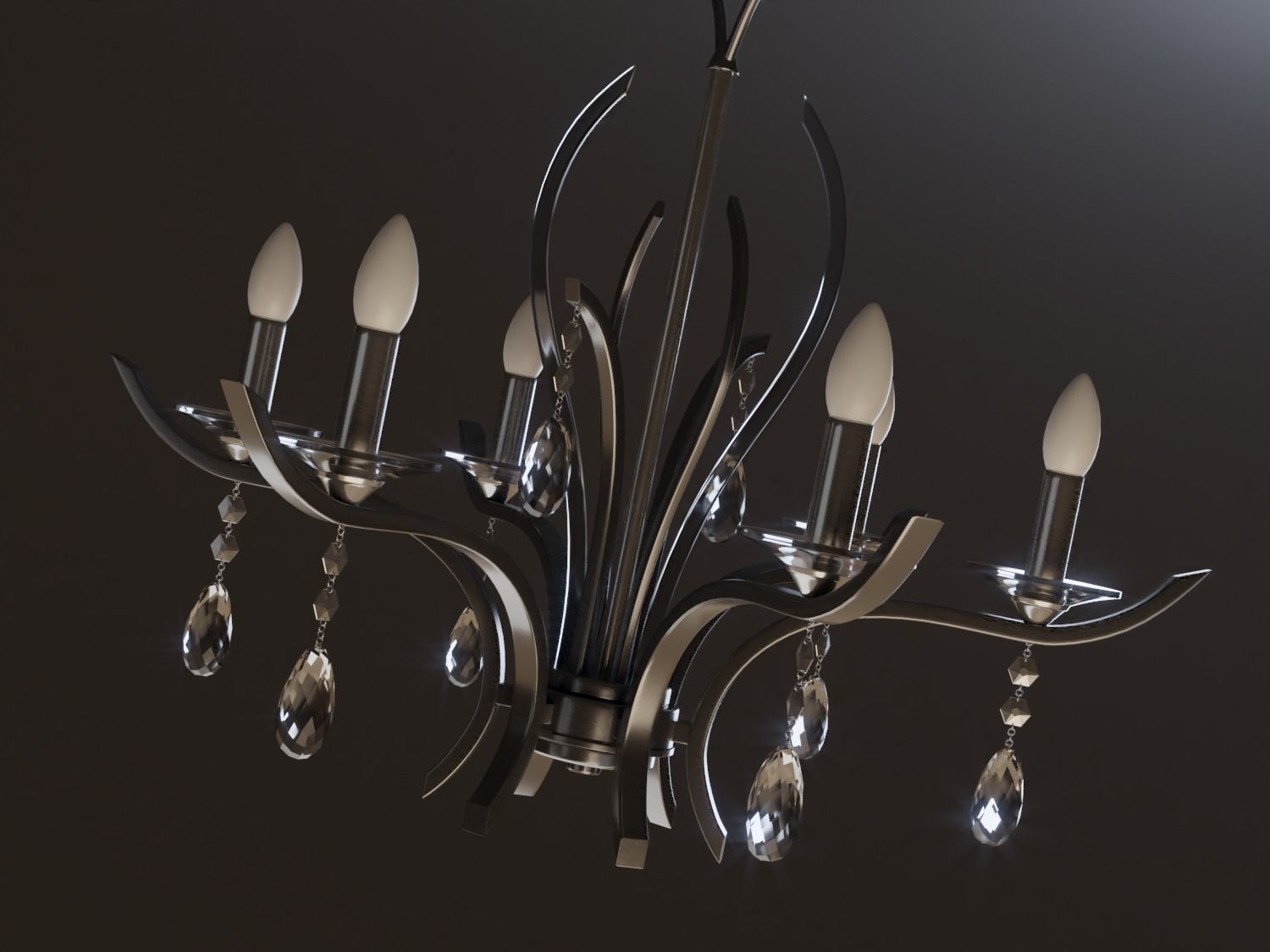 3d Model Interior Modern Chandelier Cgtrader Modern Chandelier 3d Model Obj Fbx Blend Dae Mtl 3
