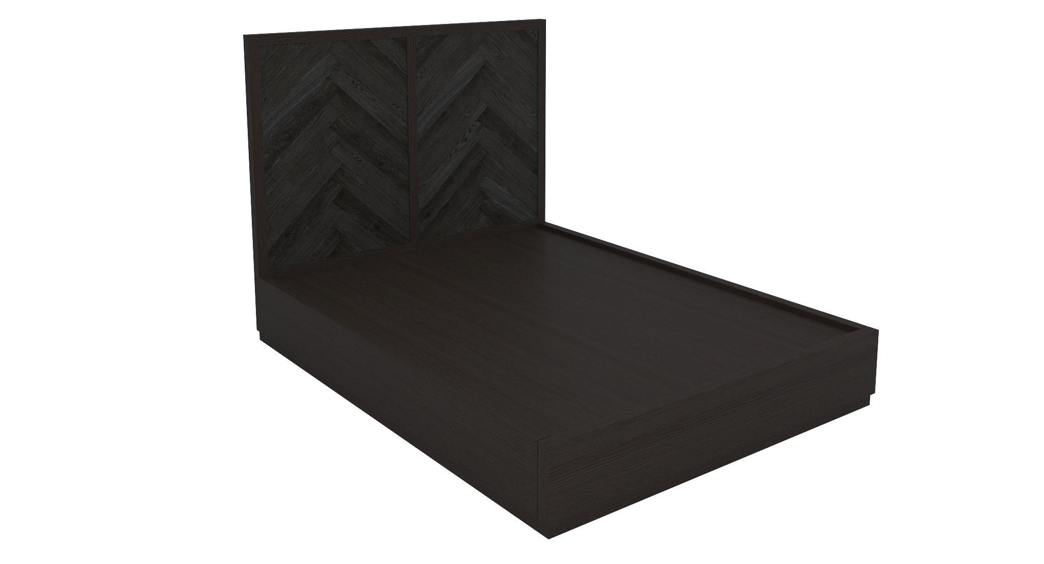 Restoration Hardware Herringbone Bed 3D model CGTrader