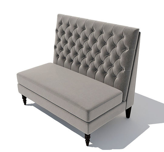 Sofa Pri Tucra Velvet Skylark Upholstered Banquette Model