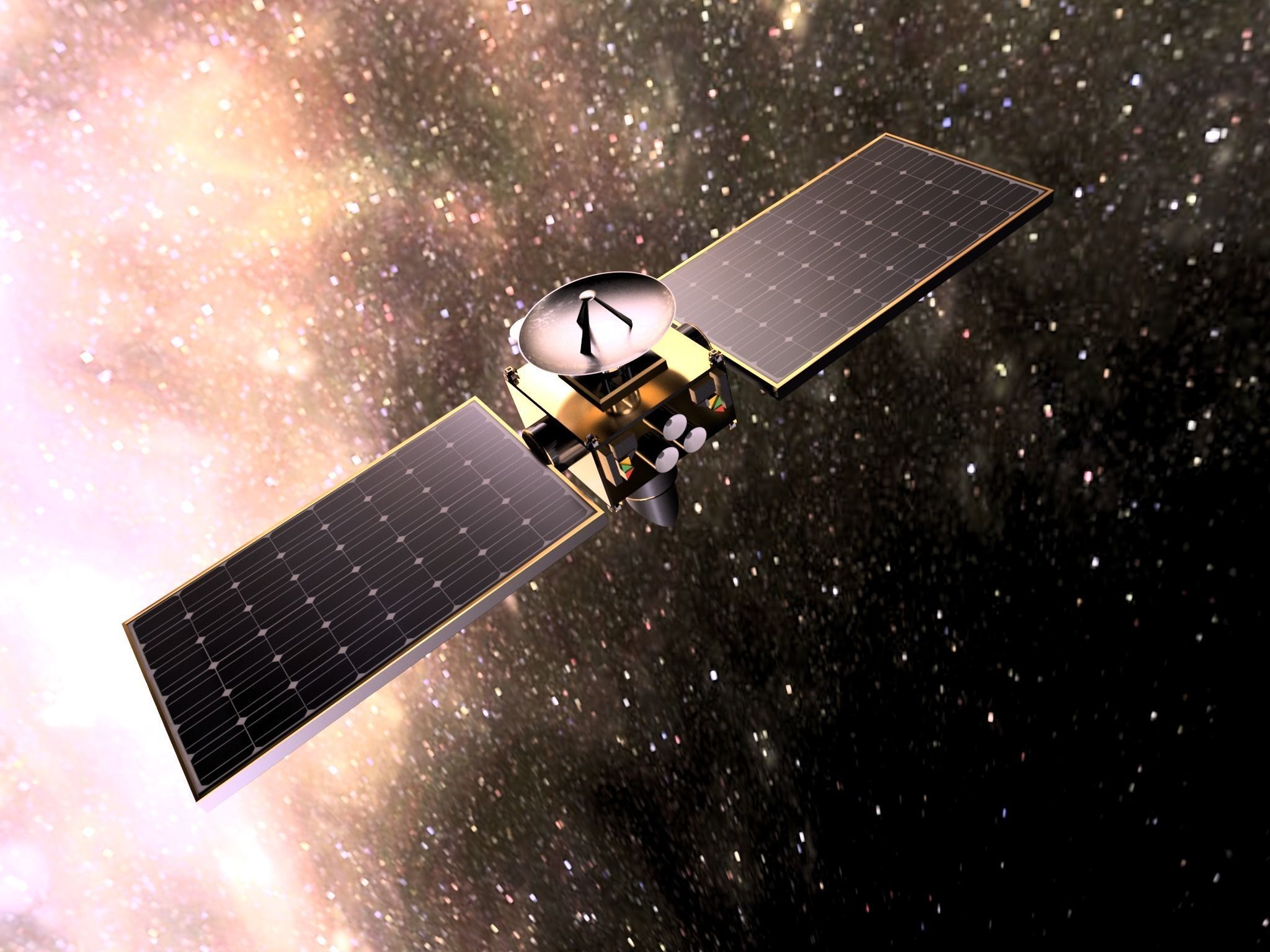 Telescope Satellite 3D model