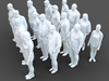 3D model 16 Stylized Human Statues Pack V7 VR / AR / low-poly | CGTrader