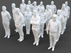 3D model 192 Stylized Human Statues Collection VR / AR / low-poly ...