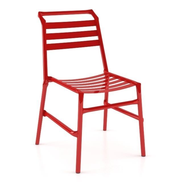 Straw O35  Modern Metal Chair 3D model