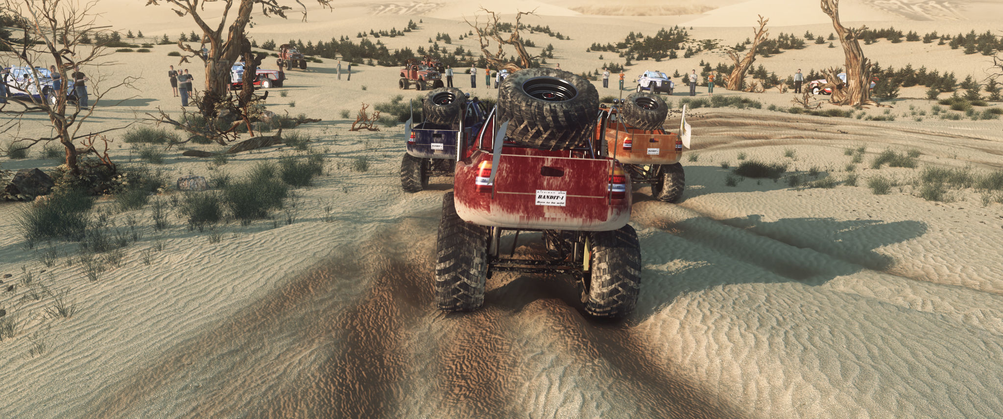 Desert racing 3D model