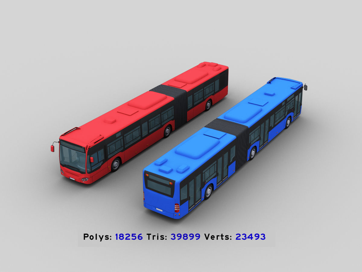 Long Bus with interior
